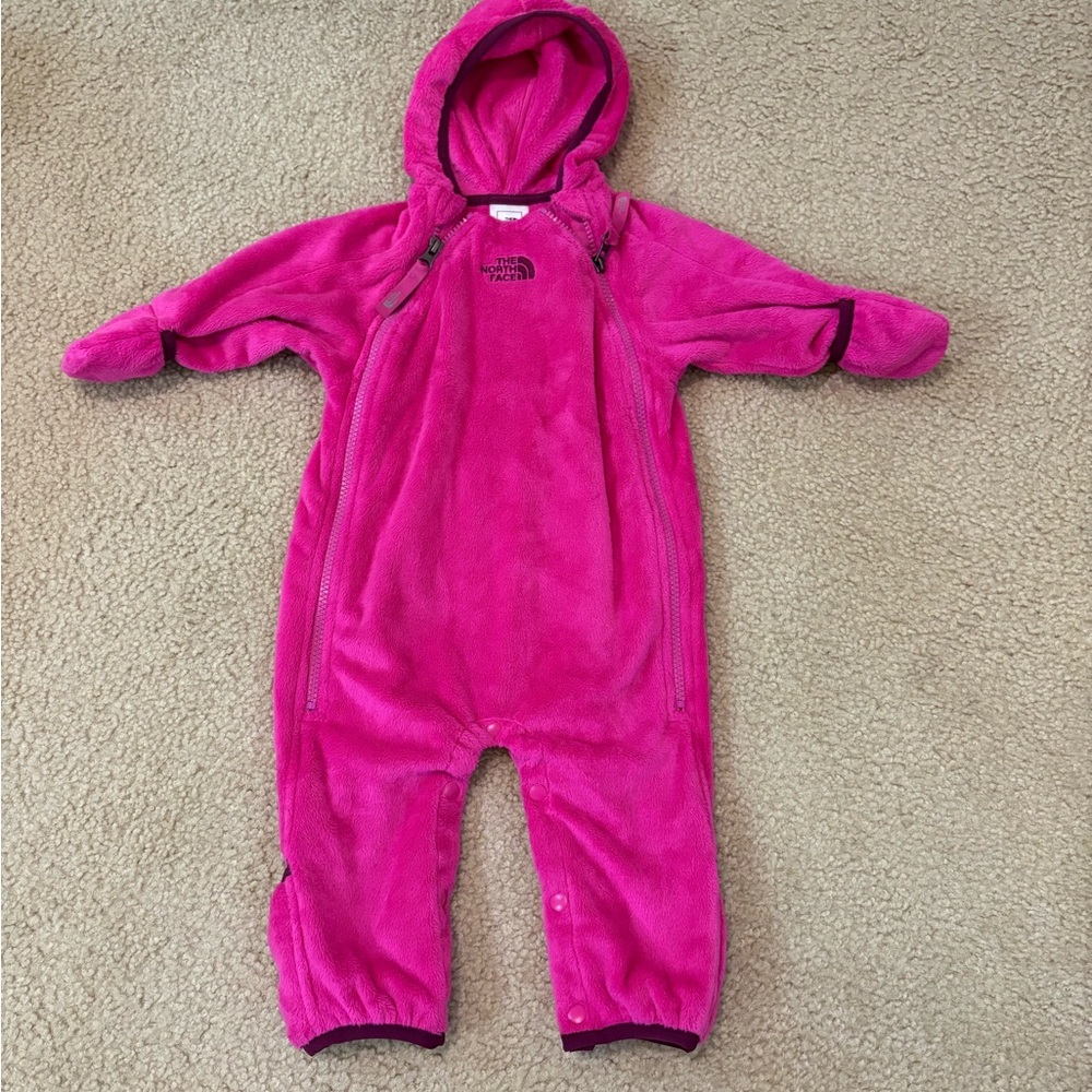 The North Face Fuchsia Infant bunting Snowsuit
